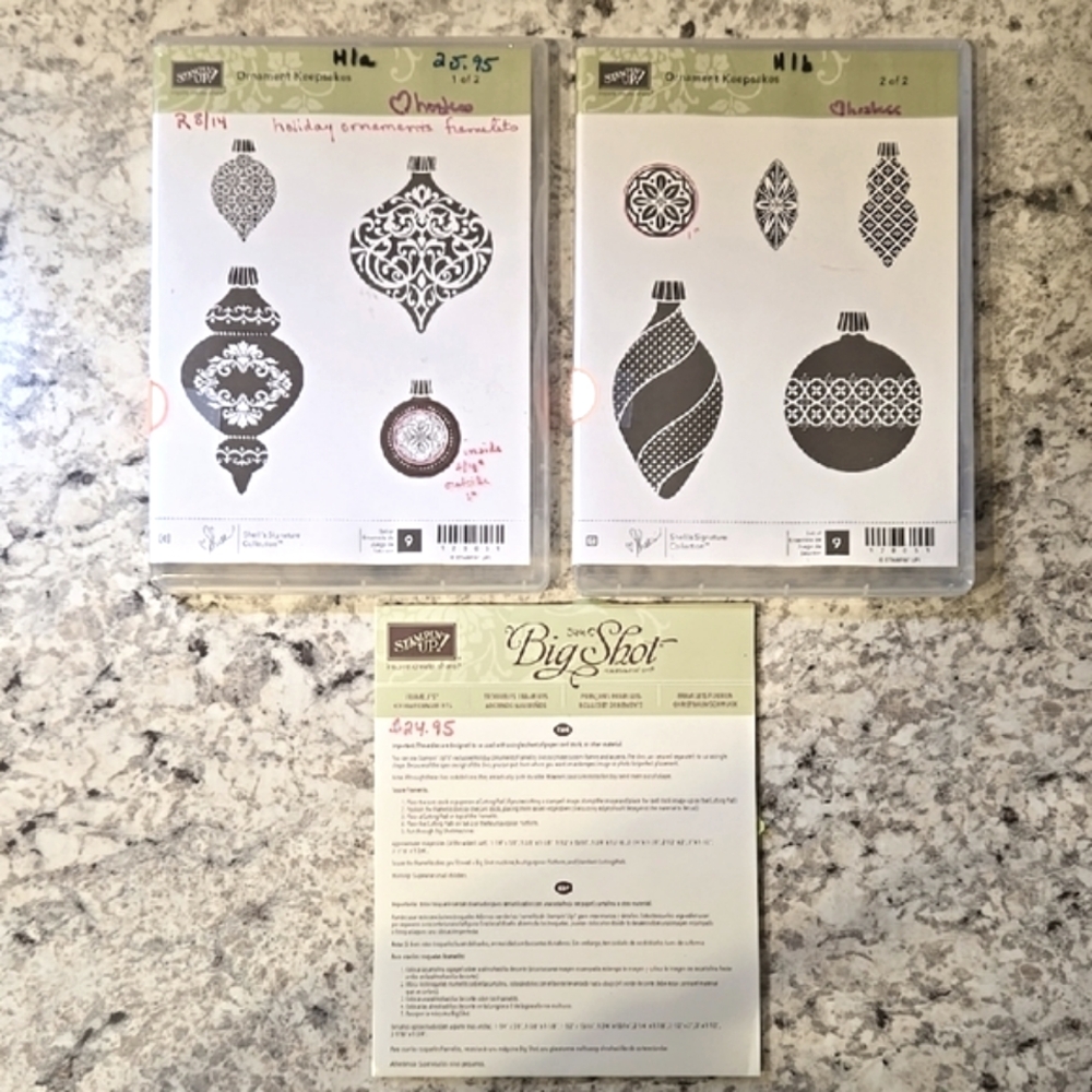 New Stampin' Up! Ornament Keepsakes Stamp Set & Holiday Ornaments Framelits Dies